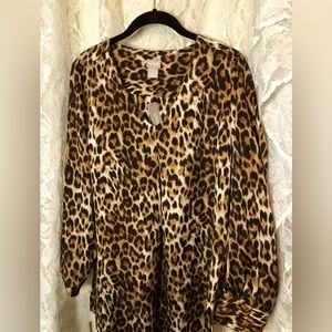 Chico’s animal print blouse